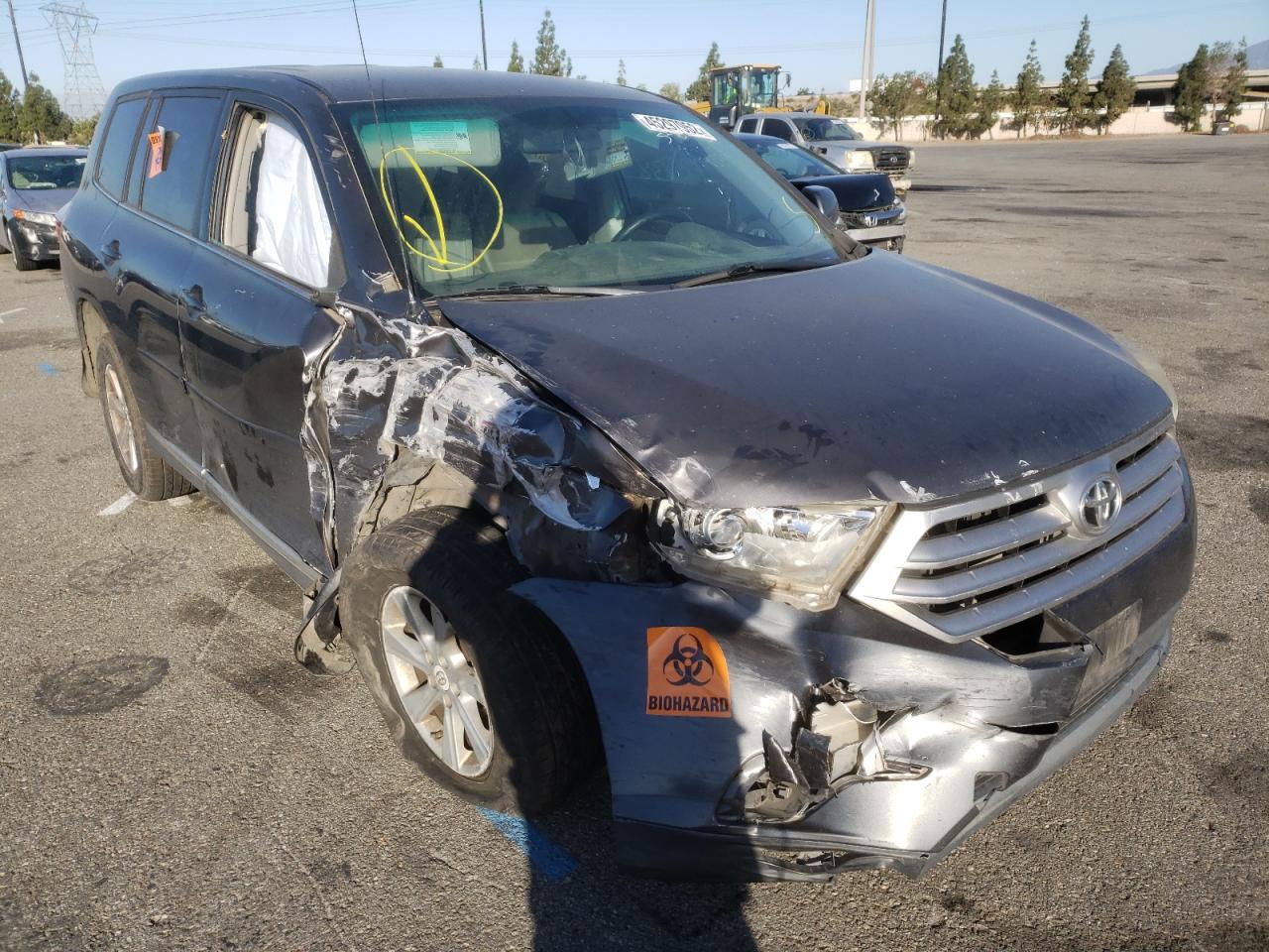 TOYOTA HIGHLANDER 2012 with VIN 5TDZA3EH2CS029618 - Photo from auction