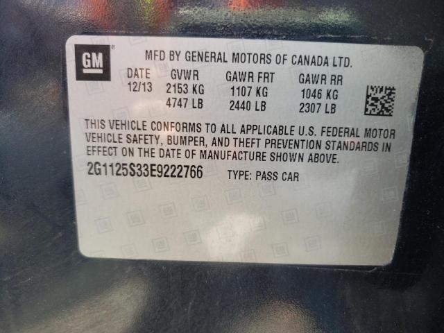 Photo 10 from auction – 2014 CHEVROLET IMPALA LT with VIN 2G1125S33E9222766