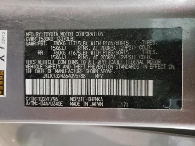 Photo 10 from auction – 2006 SCION XB with VIN JTLKT324364095788