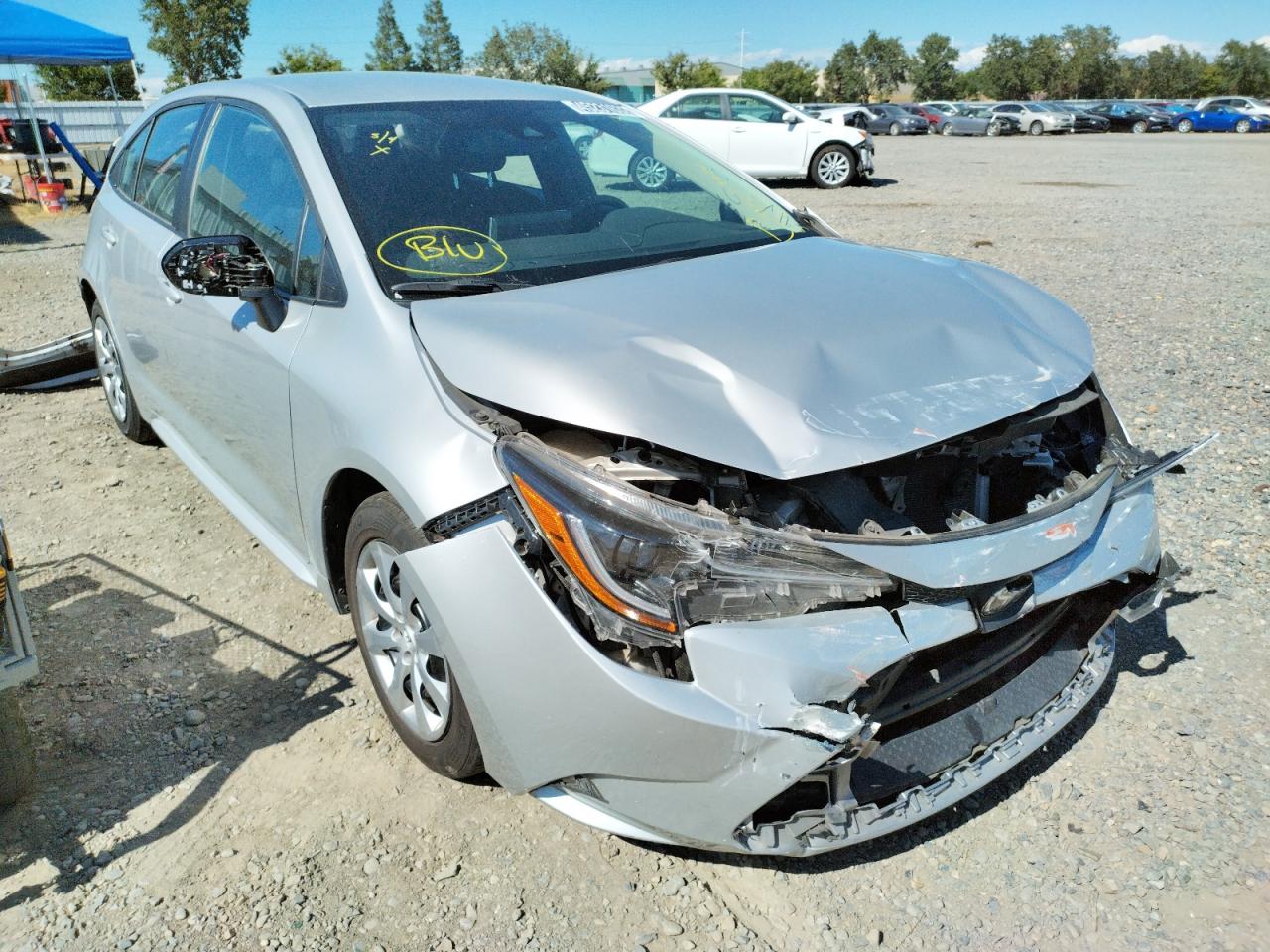TOYOTA COROLLA LE 2020 with VIN 5YFEPRAE5LP119009 - Photo from auction