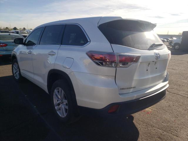Photo 3 from auction – 2016 TOYOTA HIGHLANDER with VIN 5TDBKRFH1GS286484