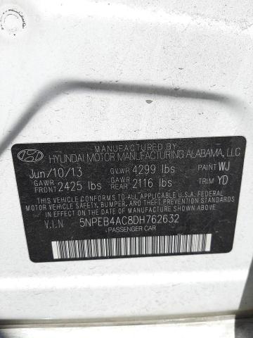 Photo 10 from auction – 2013 HYUNDAI SONATA GLS with VIN 5NPEB4AC8DH762632