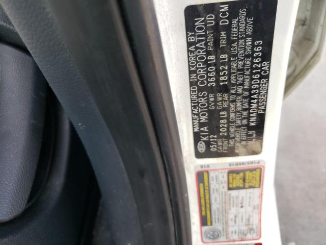 KIA RIO LX 2013 with VIN KNADM4A39D6126363 - Photo from auction