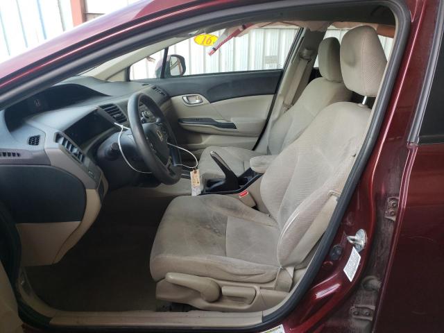 Photo 5 from auction – 2012 HONDA CIVIC LX with VIN 19XFB2F55CE327184