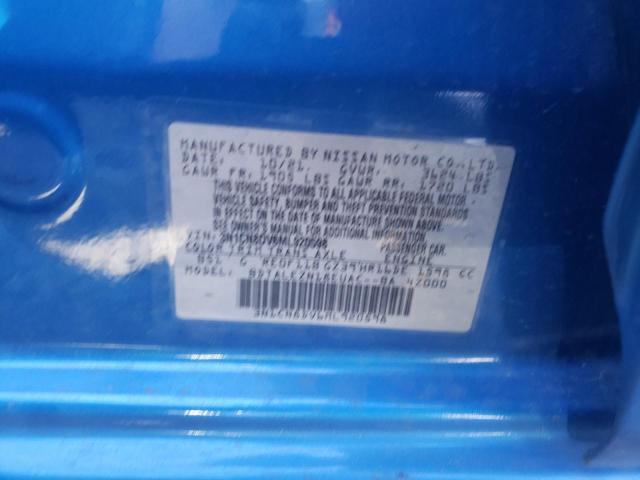 Photo 10 from auction – 2021 NISSAN VERSA S with VIN 3N1CN8DV6ML920598