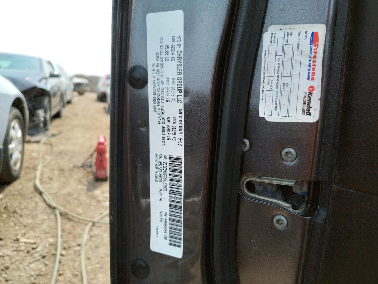 Photo 10 from auction – 2014 DODGE CHARGER SE with VIN 2C3CDXBG7EH131521