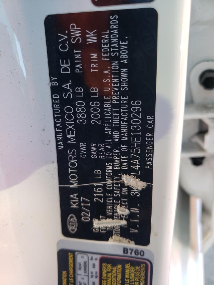 Photo 10 from auction – 2017 KIA FORTE LX with VIN 3KPFL4A75HE130296