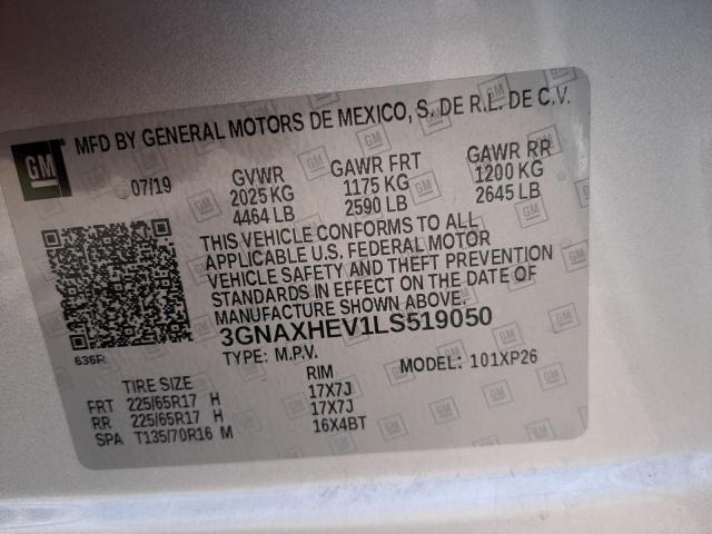 Photo 10 from auction – 2020 CHEVROLET EQUINOX LS with VIN 3GNAXHEV1LS519050