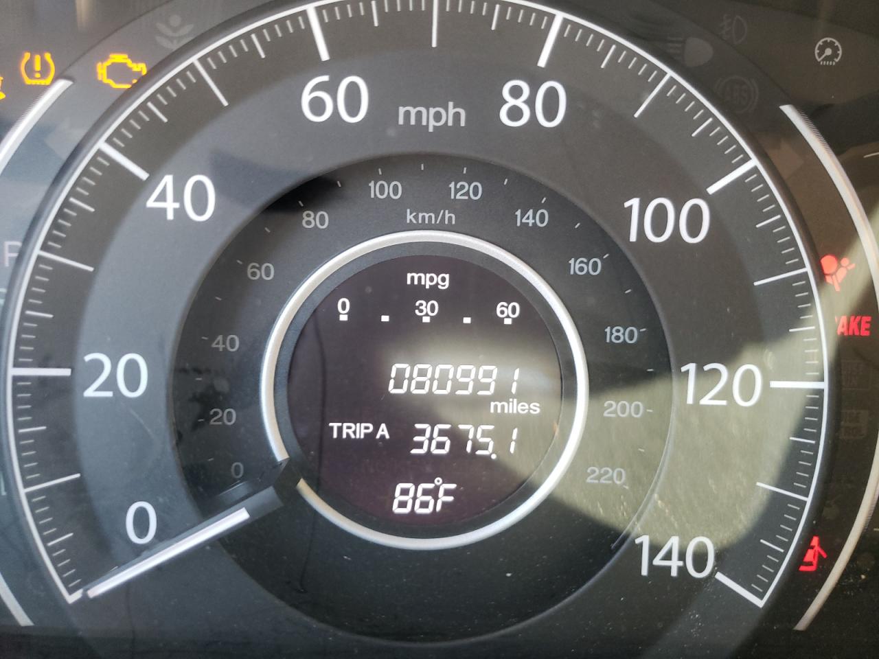 Photo 8 from auction – 2016 HONDA CR-V SE with VIN 2HKRM3H47GH513277