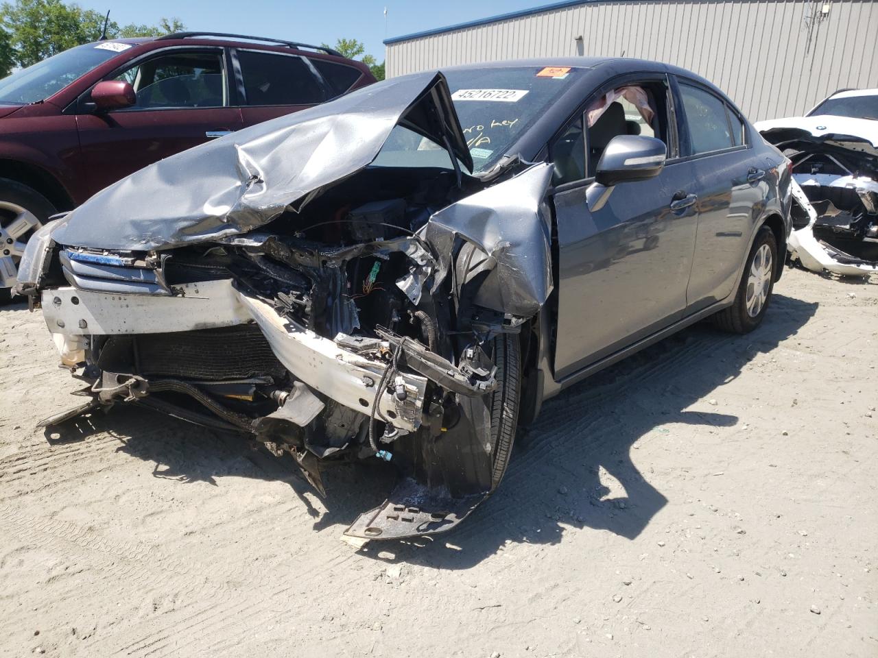Photo 2 from auction – 2012 HONDA CIVIC HYBR with VIN JHMFB4F36CS011296