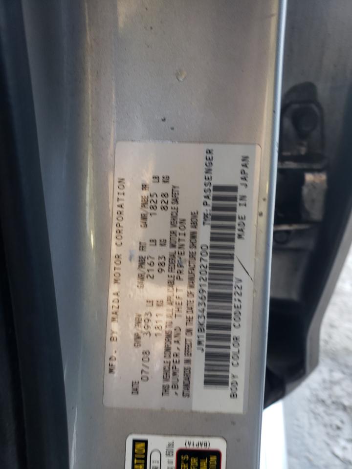 Photo 10 from auction – 2009 MAZDA 3 S with VIN JM1BK343691202700