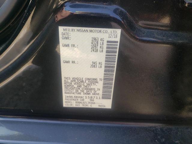 Photo 10 from auction – 2019 NISSAN ALTIMA S with VIN 1N4BL4BVXKC158711