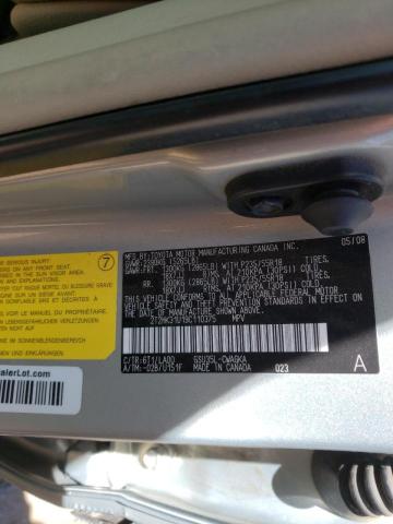 Photo 10 from auction – 2009 LEXUS RX 350 with VIN 2T2HK31U19C110375
