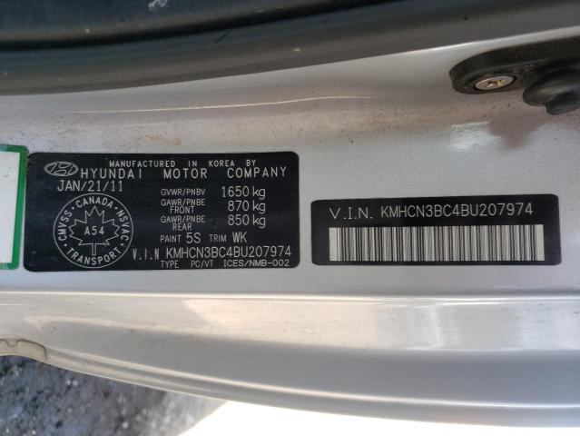 Photo 10 from auction – 2011 HYUNDAI ACCENT SE with VIN KMHCN3BC4BU207974