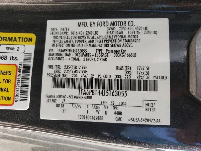 Photo 10 from auction – 2018 FORD MUSTANG with VIN 1FA6P8TH4J5163055