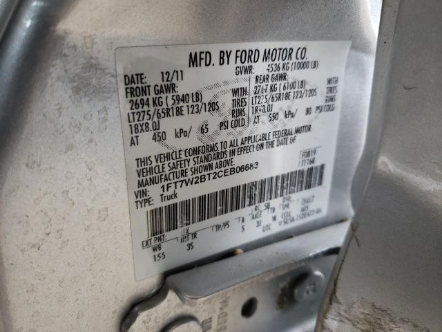 Photo 10 from auction – 2012 FORD F250 SUPER with VIN 1FT7W2BT2CEB06683