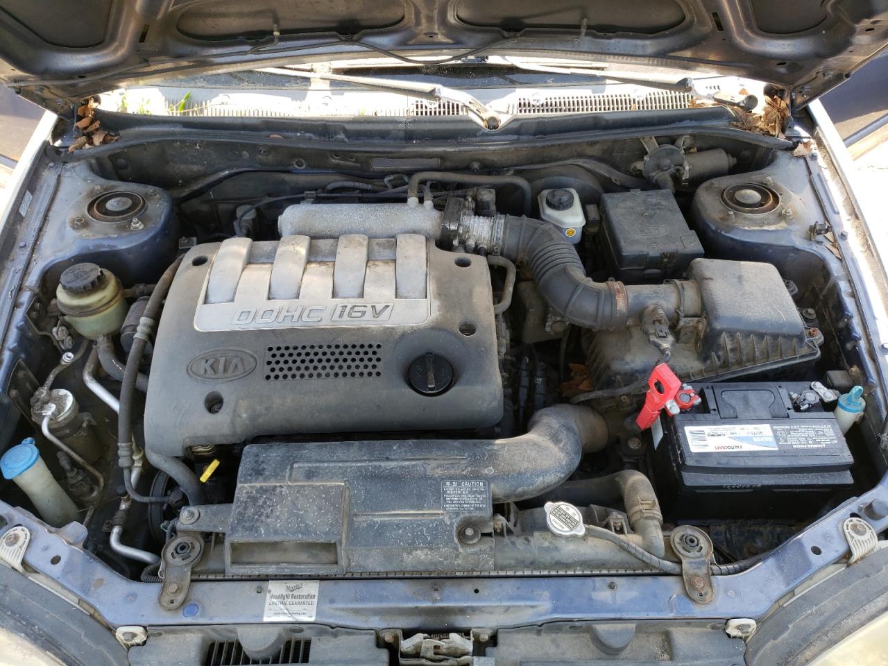 Photo 7 from auction – 2003 KIA SPECTRA BA with VIN KNAFB121X35261155