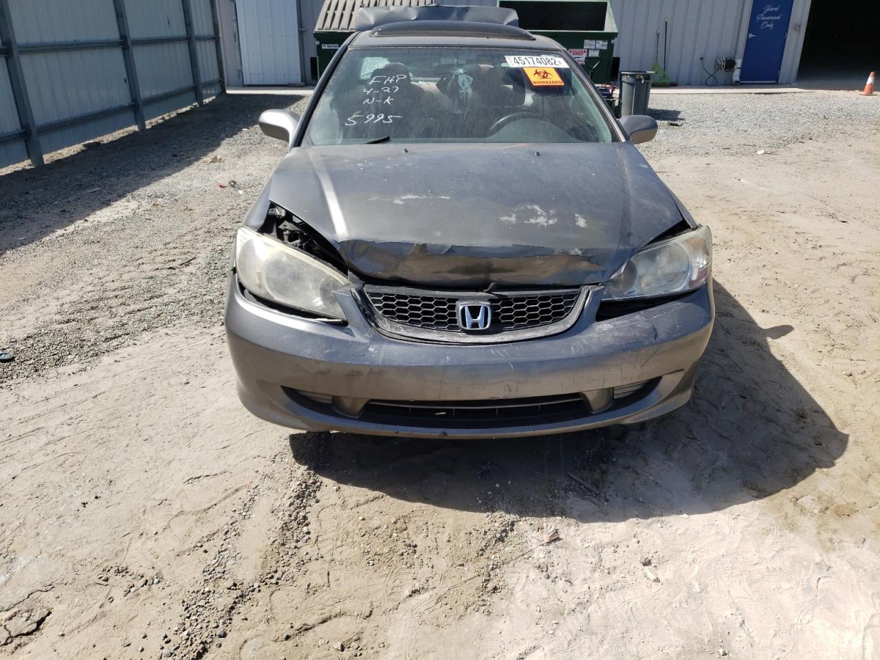 Photo 9 from auction – 2004 HONDA CIVIC EX with VIN 1HGEM22904L045995
