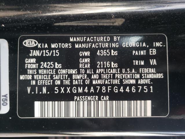 Photo 10 from auction – 2015 KIA OPTIMA LX with VIN 5XXGM4A78FG446751