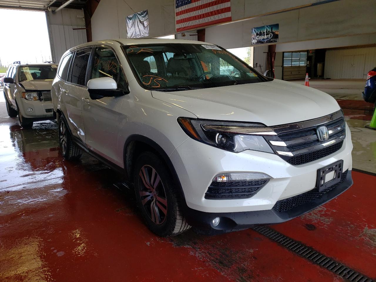 HONDA PILOT EXL 2017 with VIN 5FNYF6H68HB038313 - Photo from auction