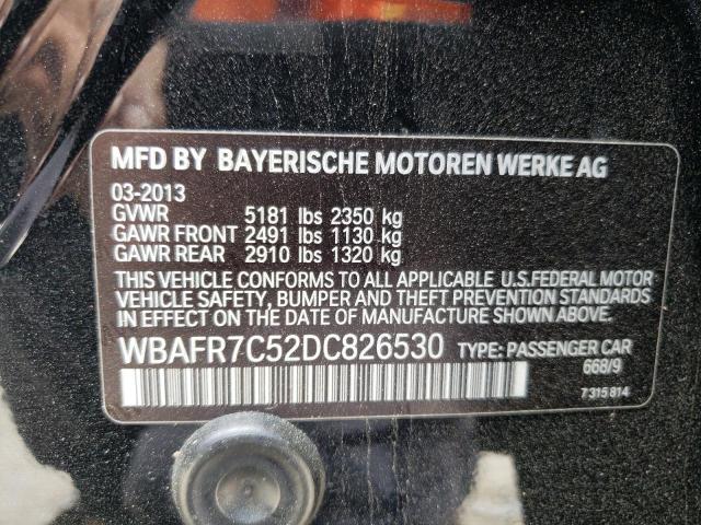 Photo 10 from auction – 2013 BMW 535 I with VIN WBAFR7C52DC826530