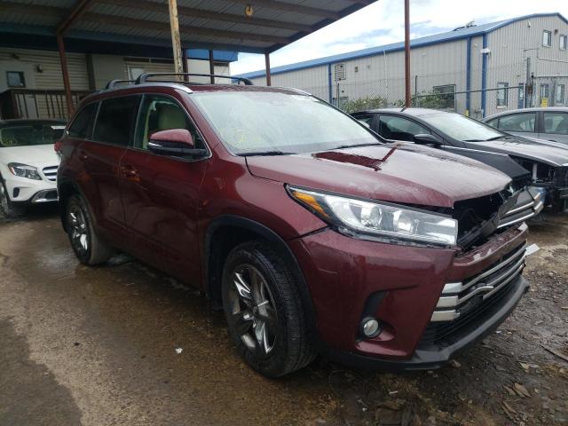 TOYOTA HIGHLANDER 2017 with VIN 5TDDZRFH7HS358634 - Photo from auction