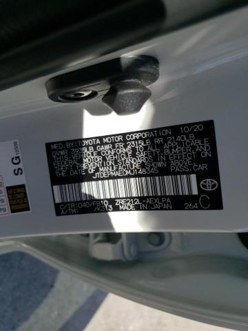 Photo 10 from auction – 2021 TOYOTA COROLLA LE with VIN JTDEPMAE0MJ148345