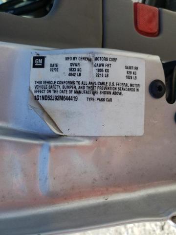 Photo 10 from auction – 2002 CHEVROLET MALIBU with VIN 1G1ND52J92M644419