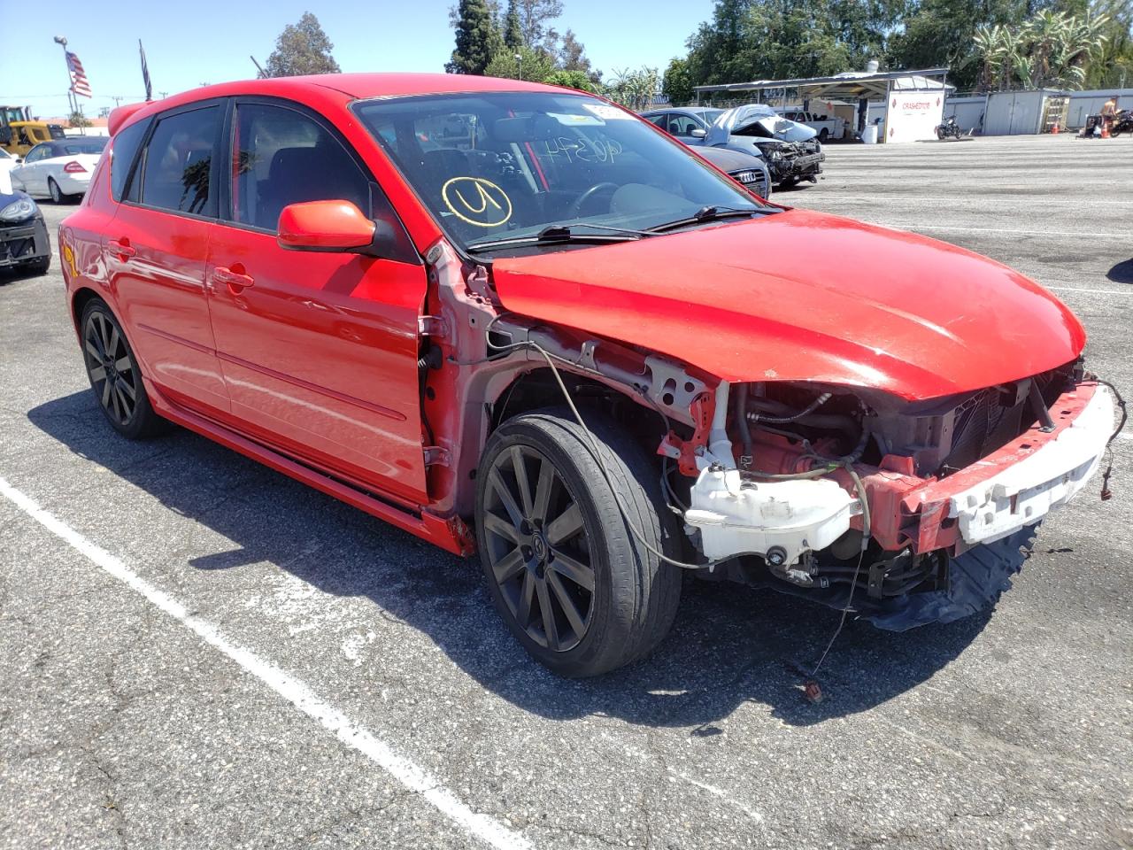 MAZDA SPEED 3 2008 with VIN JM1BK34L781854577 - Photo from auction