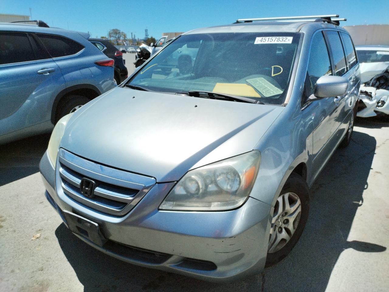 Photo 2 from auction – 2007 HONDA ODYSSEY EX with VIN 5FNRL386X7B059903