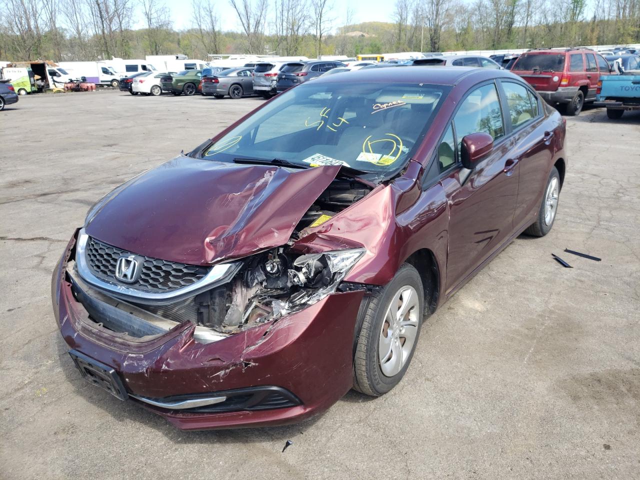 Photo 2 from auction – 2014 HONDA CIVIC with VIN 19XFB2F5XEE216388