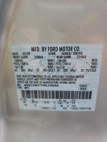 Photo 10 from auction – 2009 MERCURY MARINER with VIN 4M2CU91779KJ16244