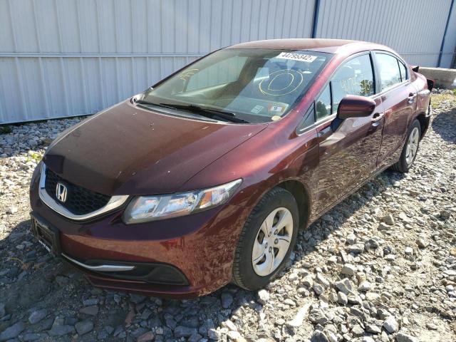 Photo 2 from auction – 2014 HONDA CIVIC LX with VIN 2HGFB2F51EH519162