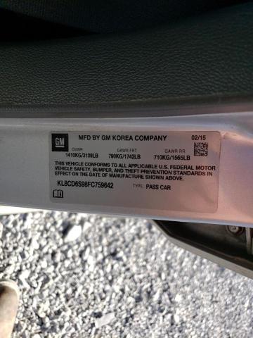 Photo 10 from auction – 2015 CHEVROLET SPARK 1LT with VIN KL8CD6S98FC759642