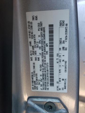 Photo 10 from auction – 2014 FORD ESCAPE TIT with VIN 1FMCU0J91EUB17273
