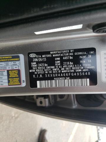 Photo 10 from auction – 2015 KIA OPTIMA SX with VIN 5XXGR4A66FG495648