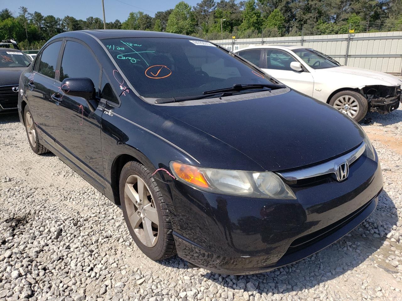 HONDA CIVIC EX 2008 with VIN 1HGFA16848L019513 - Photo from auction