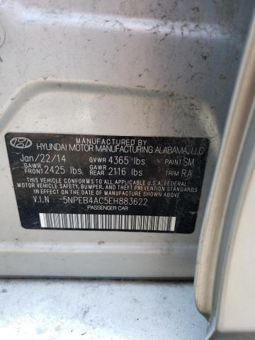 Photo 10 from auction – 2014 HYUNDAI SONATA GLS with VIN 5NPEB4AC5EH883622