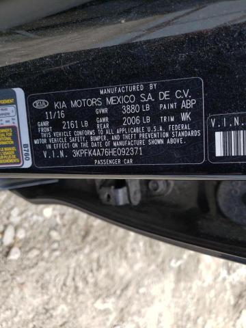 Photo 10 from auction – 2017 KIA FORTE LX with VIN 3KPFK4A76HE092371