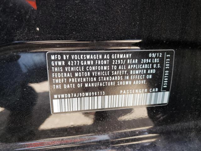 Photo 10 from auction – 2013 VOLKSWAGEN GOLF with VIN WVWDB7AJ9DW096113