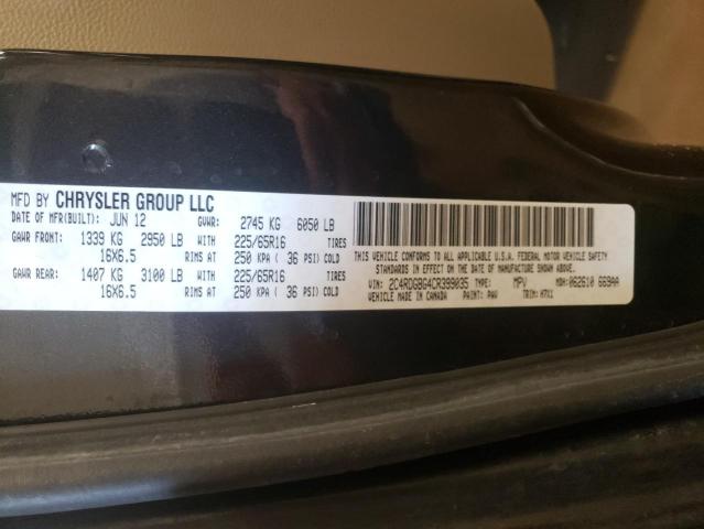 Photo 10 from auction – 2012 DODGE GRAND CARA with VIN 2C4RDGBG4CR399035