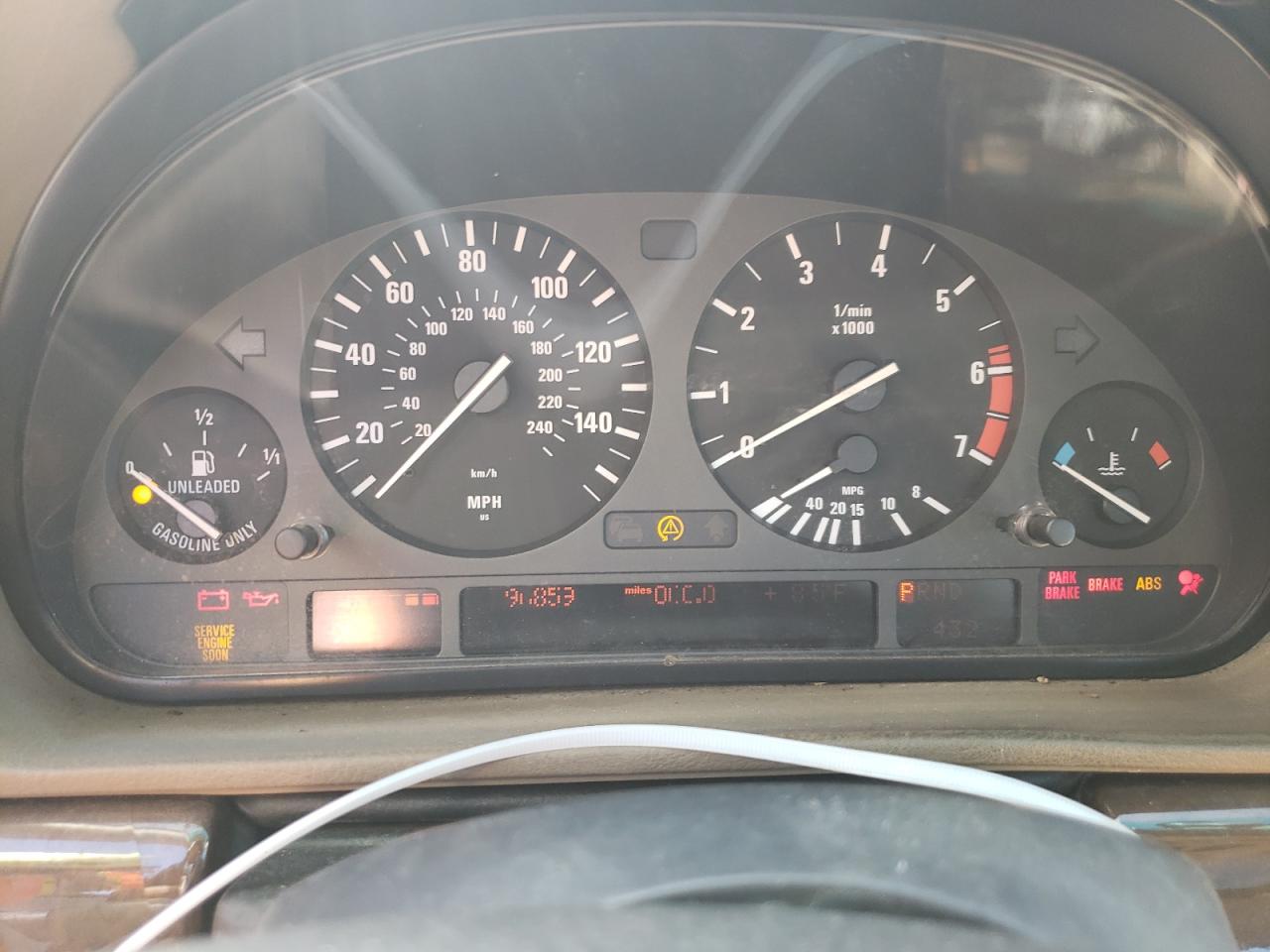 Photo 8 from auction – 1998 BMW 740 IL with VIN WBAGJ8322WDM10546