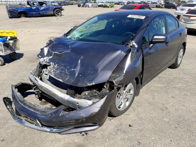 Photo 2 from auction – 2015 HONDA CIVIC LX with VIN 2HGFB2F58FH539944