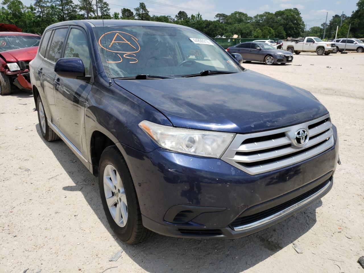 TOYOTA HIGHLANDER 2011 with VIN 5TDZA3EH9BS010093 - Photo from auction