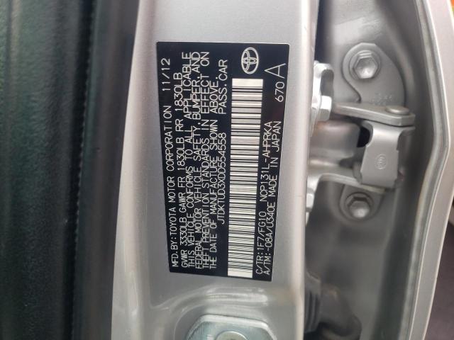 Photo 10 from auction – 2013 TOYOTA YARIS with VIN JTDKTUD3XDD554558