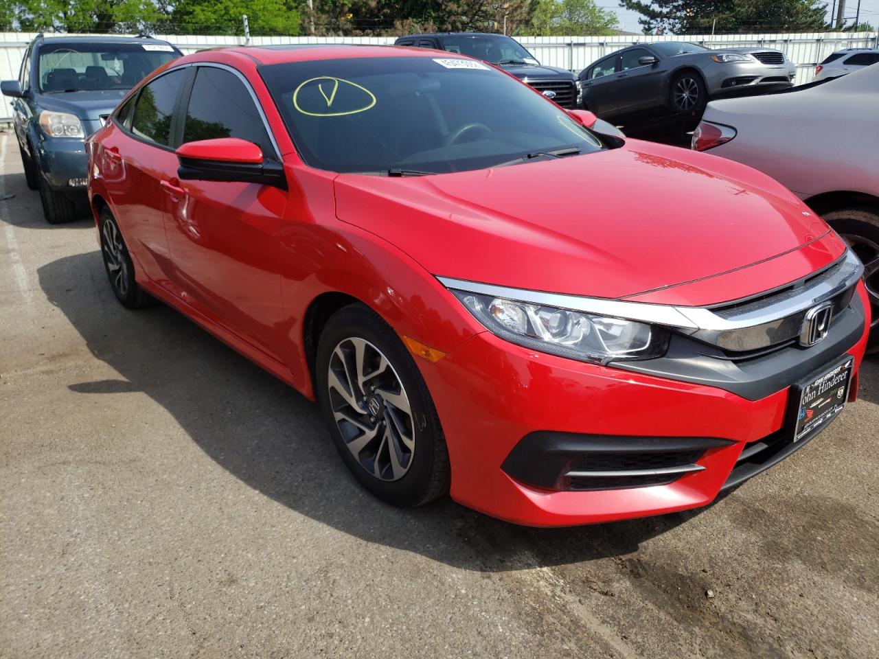 HONDA CIVIC EX 2017 with VIN 2HGFC2F7XHH576964 - Photo from auction