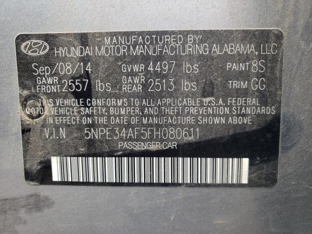 Photo 10 from auction – 2015 HYUNDAI SONATA SPO with VIN 5NPE34AF5FH080611