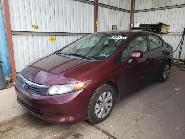 Photo 2 from auction – 2012 HONDA CIVIC LX with VIN 19XFB2F55CE327184