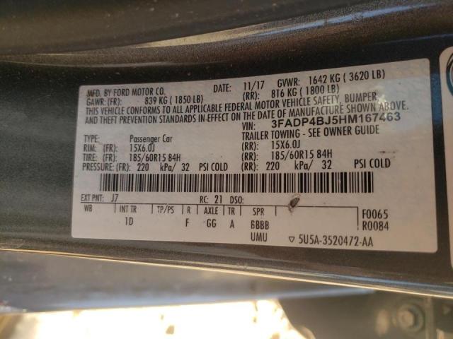 Photo 10 from auction – 2017 FORD FIESTA SE with VIN 3FADP4BJ5HM167463