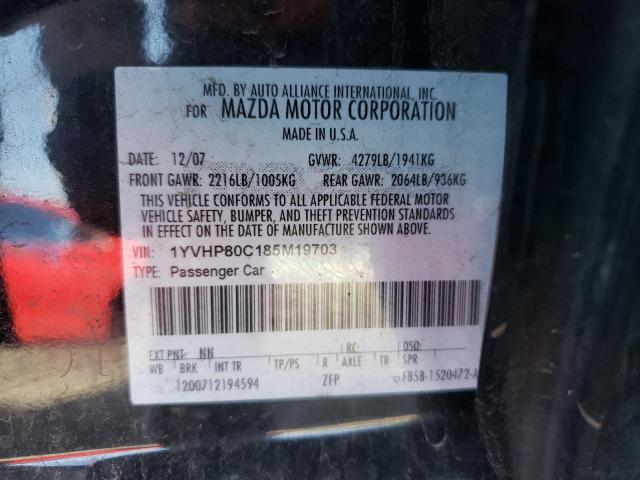 Фото 10 с аукциона – 2008 MAZDA 6 I с VIN 1YVHP80C185M19703